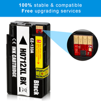 Cartouche d'encre compatible Xcellent 712 712xl avec puce jetable pour imprimantes HP Designjet T210 T230 T250 T630 T650