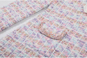 Mini abito da donna a <span class=keywords><strong>maniche</strong></span> <span class=keywords><strong>lunghe</strong></span> lavorato a maglia con fiocco <span class=keywords><strong>in</strong></span> <span class=keywords><strong>raso</strong></span> nuovo arrivo stile primavera comodo maglione abito - Product Image 5