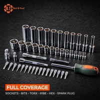 Kit d'outils de mécanicien B&T 171 pièces avec clé à cliquet et douilles, coffret en plastique, OEM ODM, fourniture directe d'usine