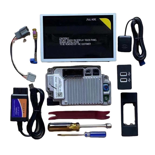 New LXC 8 Inch LQ080Y5DZ03 Ford SYNC2 Navigation Display Assembly with APIM 800x600 Resolution for Car Auto Replacement