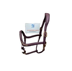 Licol de cheval en cuir indien durable fait à la main avec des cristaux scintillants pour le dressage, couleur et taille personnalisées, équitation - Product Image 1