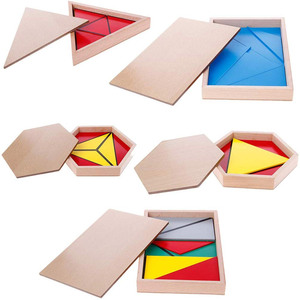 Matériels Montessori, <span class=keywords><strong>triangles</strong></span> constructeurs, jouets de puzzle en bois Montessori, corps géométriques, <span class=keywords><strong>triangles</strong></span> constructeurs Montessori - Product Image 4
