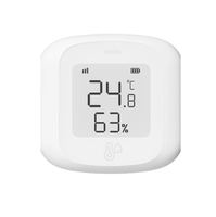 Capteur intelligent de température et d'humidité Zigbee, détecteur numérique avec surveillance à distance WiFi pour la domotique
