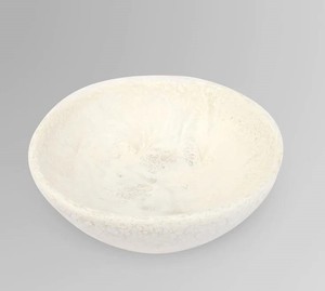 Achetez un bol décoratif en résine, un bol de service moderne et minimaliste pour fruits, collations, bonbons, centre de table et décoration de table à domicile - Product Image 1