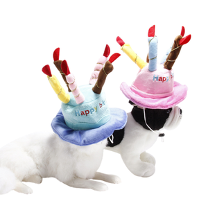 إكسسوارات ملابس حيوانات أليفة للكلب قبعة للعطلات والقط قبعة عيد ميلاد شمعة عقال هدية للكلاب والحيوانات الأليفة - Product Image 3
