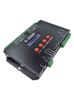Contrôleur LED RGB programmable à 8 ports K8000C avec boîtier métallique pour bandes LED SPI DMX