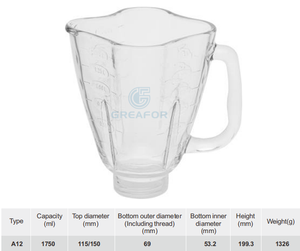 Liquidificador Elétrico de Alta Qualidade com Jarra de Vidro Substituível, Venda Direta de Fábrica - Product Image 4