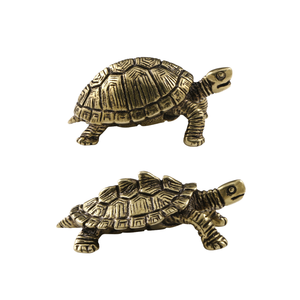 Antiek Bronzen Schildpad Beeld Metalen Ambachten Messing Sculptuur Imitatieve Giettechniek Voor Chinees Nieuwjaar Home Decor Afstuderen - Product Image 3