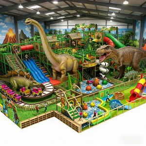 <span class=keywords><strong>Parc</strong></span> de jeux intérieur commercial pour enfants, thème Forêt et Dinosaures, avec labyrinthe, équipement de jeu souple et toboggan, structure de jeu personnalisable pour <span class=keywords><strong>parc</strong></span> d'attractions - Product Image 3