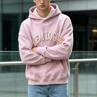 Hoodie oversized berbahan French Terry, model boxy cropped dengan tali serut, sablon custom, sablon puff, sablon foam.