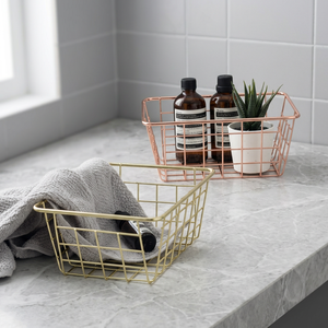 High Quality Metal Wire Mini Basket Kitchen Organizer with Handles Eco-Friendly <b>Vegetable</b> Storage Rack <b>Stand</b> for Home Use - Product Image 3