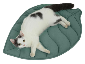 Cama para Gatos de Hoja Grande de Nuevo Diseño DoubleFly - Almohadilla Térmica Extra Gruesa y Suave para Mascotas, para Gatos de Interior y Exterior, Alfombra Calefactora de Algodón Lavable - Product Image 2