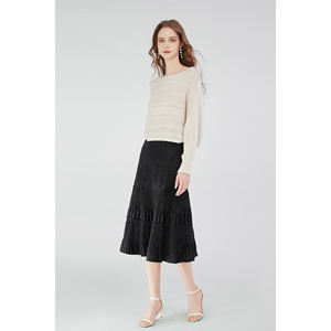 <span class=keywords><strong>Pull</strong></span> court <span class=keywords><strong>blanc</strong></span> pour femme avec <span class=keywords><strong>col</strong></span> <span class=keywords><strong>bateau</strong></span> manches chauve-souris creux goutte épaule-été décontracté tricoté tricots - Product Image 5