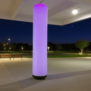 <span class=keywords><strong>Lampadaire</strong></span> dégradé de colonne gonflable luminescent coloré LED pour l'atmosphère de lieu extérieur main gonflable décorative - Product Image 2