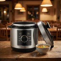 Cuisinière électrique à pression multifonctionnelle intelligente en acier inoxydable au meilleur prix avec double revêtement antiadhésif