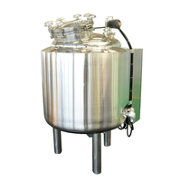 Réacteur de fermentation et de mélange en acier inoxydable de 50L, 100L, 150L, 200L, cuve sous pression sanitaire, utilisation en laboratoire et industrielle