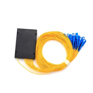 FTTH óptico caja de ABS 16 forma PLC divisor óptico 1 16 Sin conector