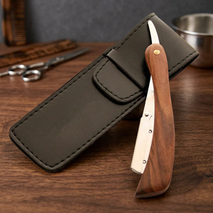 MORGANS INDUSTRIES Stainless Steel Handle Straight Razor Stainless Steel <b>Blade</b> for <b>Barber</b> Shop Outdoor Hotel Use Single <b>Blade</b> - Product Image 1