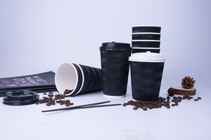 8oz respetuoso con el medio ambiente <span class=keywords><strong>para</strong></span> llevar de doble pared taza de papel de café 12Oz <span class=keywords><strong>para</strong></span> café - Product Image 2