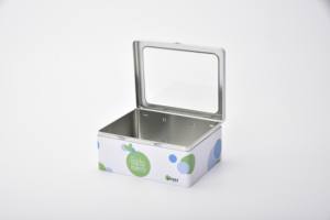 Custom Logo Rectangular Window <b>Metal</b> Gift Tin Box Design with Inside Plastic Divider Category <b>Metal</b> Boxes - Product Image 6