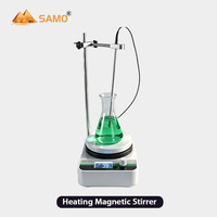 Pengaduk Magnetik Pemanas 200-1500rpm 300C Pengaduk Pelat Panas 2L Pelat Nano Keramik untuk Penggunaan Laboratorium