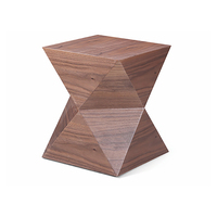 Cylindre-peint en forme de grain de Bois bureau table basse