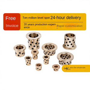 บูชทองเหลืองผสมกราไฟต์และทองแดงแบบมีหน้าแปลน แรงดันสูง ขนาดเส้นผ่านศูนย์กลางภายใน 5~30 มม. สำหรับงานยานยนต์และการสื่อสาร - Product Image 5