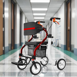 Deambulatore per allenamento ortopedico con sedile e freni compatti da 8 pollici ruote deambulatori Rollator - Product Image 1