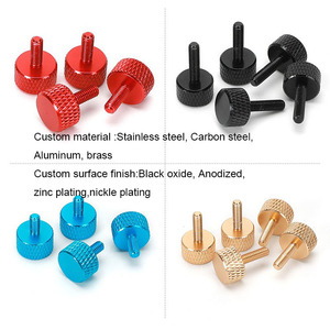 Din653 M3 M4 M6 M5 M6 M8 thép không gỉ nhôm có khía Đen ngón tay cái vít - Product Image 5