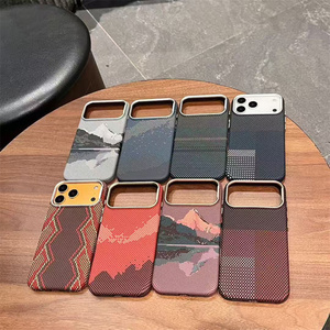 เคสโทรศัพท์หรูหราแบบแม่เหล็ก ลายคาร์บอนไฟเบอร์ วัสดุ PC สำหรับ iPhone 17 Pro Max/17 Air/16E  ปรับแต่งได้ 49 รูปแบบ - Product Image 1