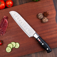 Voedselveilige Santoku-mes 30Cr13 roestvrijstalen koksmes restaurantkeuken cateringbenodigdheden scherp mes professioneel
