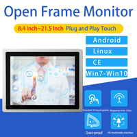 En Stock En Gros Android, Linux, CE, xp2x, w7-w10 15.6 Pouces IPS LCD Cadre Ouvert Tactile Capacitif Projeté Moniteur LCD