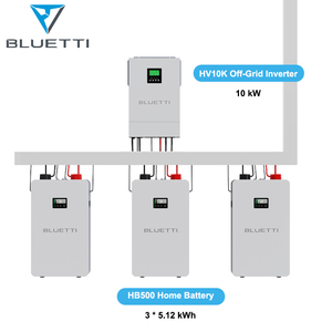 Kit de <span class=keywords><strong>Inversor</strong></span> Híbrido Fuera de Red de 10kW HV10K con 2 Unidades de Batería HB500 de 10kWh, Energía Confiable para Hogares Africanos, Expandible a 327kWh - Product Image 2