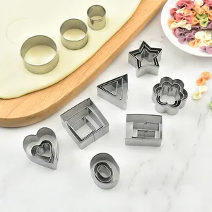 Bestseller DIY Edelstahl Tiny Heart Star Kuchen Fondant Kekse Form Aus stecher Set