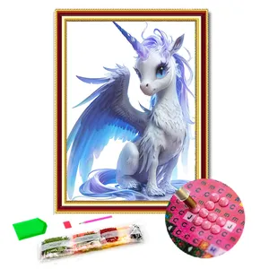 Diy Custom Eenhoorns Diamond Painting Kits Volledige Boor Ronde 5d Diamond Painting Set Voor Meisje Kamer Vimeo Decoratie