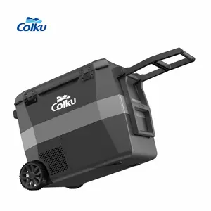 Colku GC60 12V 24V Rv Camp tenda Wheel Freezer frigorifero 59L Mini frigoriferi portatili per auto