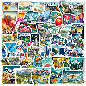 <span class=keywords><strong>Hot</strong></span> Sale Custom Logo Die Cut Laptop Decalques Moda Padrão Vinil Removível Adesivos Moda Item Promocional - Product Image 6