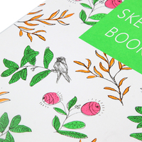 A4 Kraftpapier-Skizzenbuch zum Malen und Zeichnen Neon gedrucktes leeres Tagebuch mit benutzer definiertem Logo-Wärme bindungs geschenk