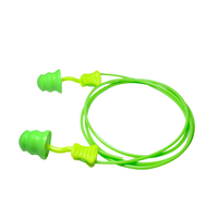 Bouchons d'oreilles en mousse PU avec logo personnalisé, réduction du bruit, protection auditive, avec cordon en PVC pour le travail et la construction