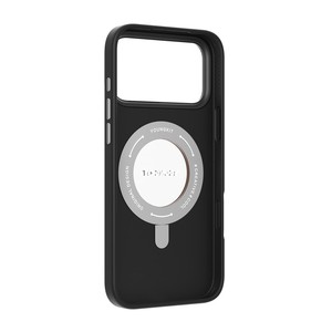 เคส <span class=keywords><strong>YOUNGKIT</strong></span> สำหรับ iPhone 17 Pro Max พร้อมขาตั้งหมุนได้ ป้องกันแรงกระแทก ผลิตจาก TPU + หนัง PU  ฝาหลังโทรศัพท์ - สีเทา - Product Image 5