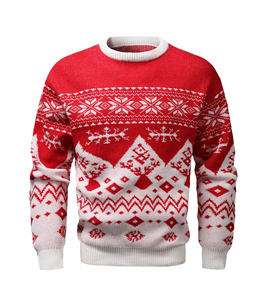 <span class=keywords><strong>Pull</strong></span> de Noël pour <span class=keywords><strong>homme</strong></span> personnalisé, respirant, anti-plis, anti-rétrécissement, séchage rapide, tricoté, avec logo frontal, style 'ugly sweater' amusant, pour l'hiver - Product Image 2
