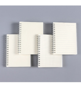 Cubierta dura para escuela, cuaderno de PP transparente, barato, punteado/rejilla/líneas/blanco, B5, A4, A5, espiral, muestra gratis - Product Image 4