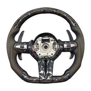 Volante de Cuero Modificado y Mejorado para <span class=keywords><strong>BMW</strong></span> F10, F30, F32, F31, F15, E70, E90, E71, M6, M3 - Product Image 1