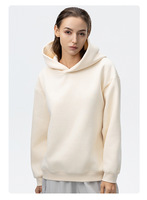 Sudaderas con Capucha Extra Grandes de Alta Calidad, 350 GSM, Algodón Grueso, Lisas, Personalizables con Logotipo, Sudaderas de Felpa para Hombre, Estilo Boxy, Sudaderas Man City