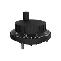 Encodeur à volant manuel noir CHBG de 80 mm de diamètre, sortie 100ppr, encodeur rotatif CNC à entraînement linéaire