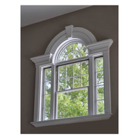 Ventanas de Aluminio con Certificado CE, Diseño Arqueado, Vidrio de Media Luna, Ventanas Exteriores para Casa