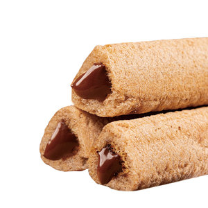 Yixinfoods Produits de boulangerie Pâtisseries végétaliennes à la crème Sandwichs en gaufrettes Biscuits Bâtonnets triangulaires Gâteau de riz Biscuit - Product Image 1