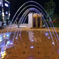 Fontaine à jets sautants, fontaine aquatique dansante pour place publique et parc, sûre et économe en énergie