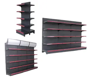 Sustainable steel supermarket shelves firm and undeformed metal storage rack display shelves for supermarket shelves for shops