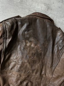 OEM изготовленный на заказ длинный кожаный Бомбер куртка для мужчин премиум качества полная длина кожаное пальто - Product Image 6